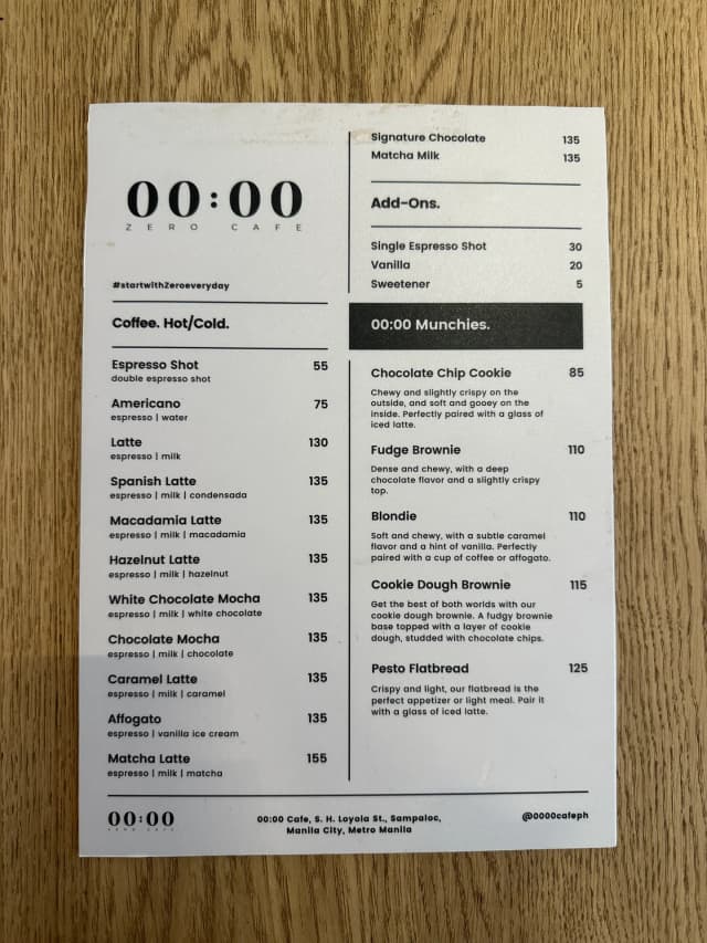 Image of Menu