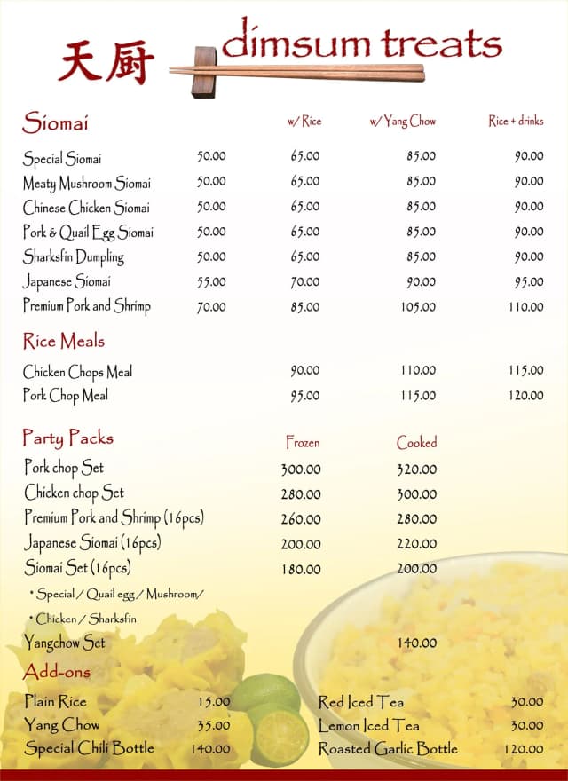 Image of Menu