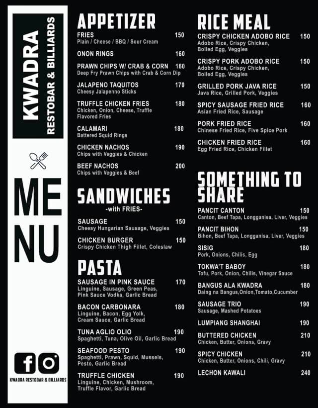 Image of Menu