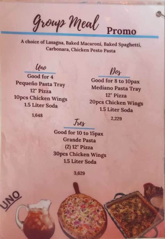 Image of Menu