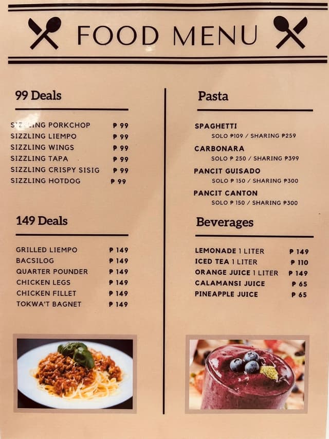 Image of Menu