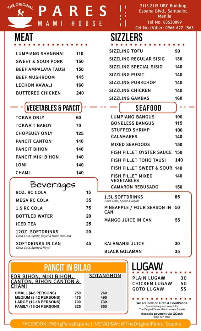 Image of Menu