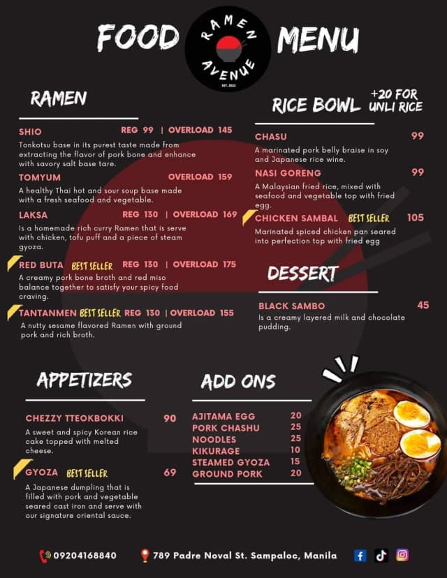 Image of Menu