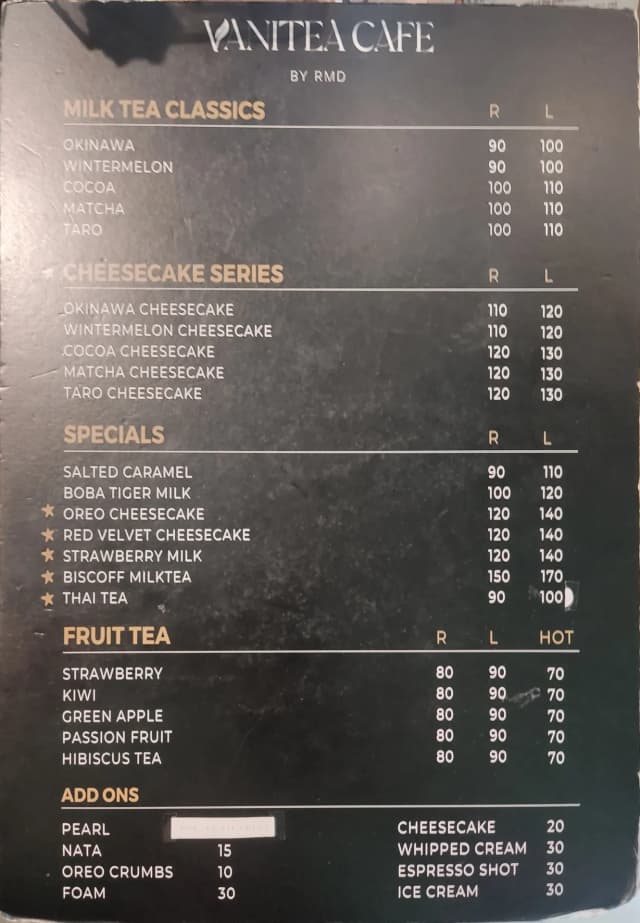 Image of Menu